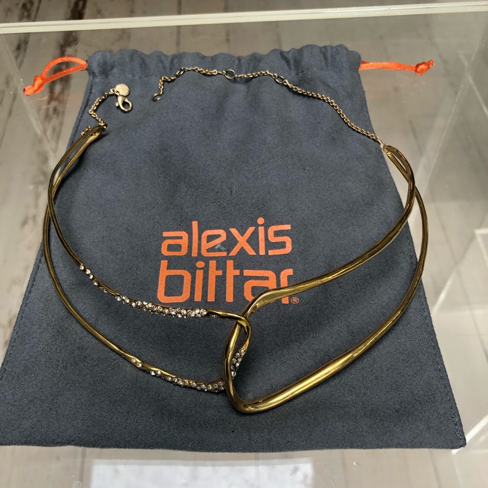 Alexis Bittar freeform adjustable collar necklace